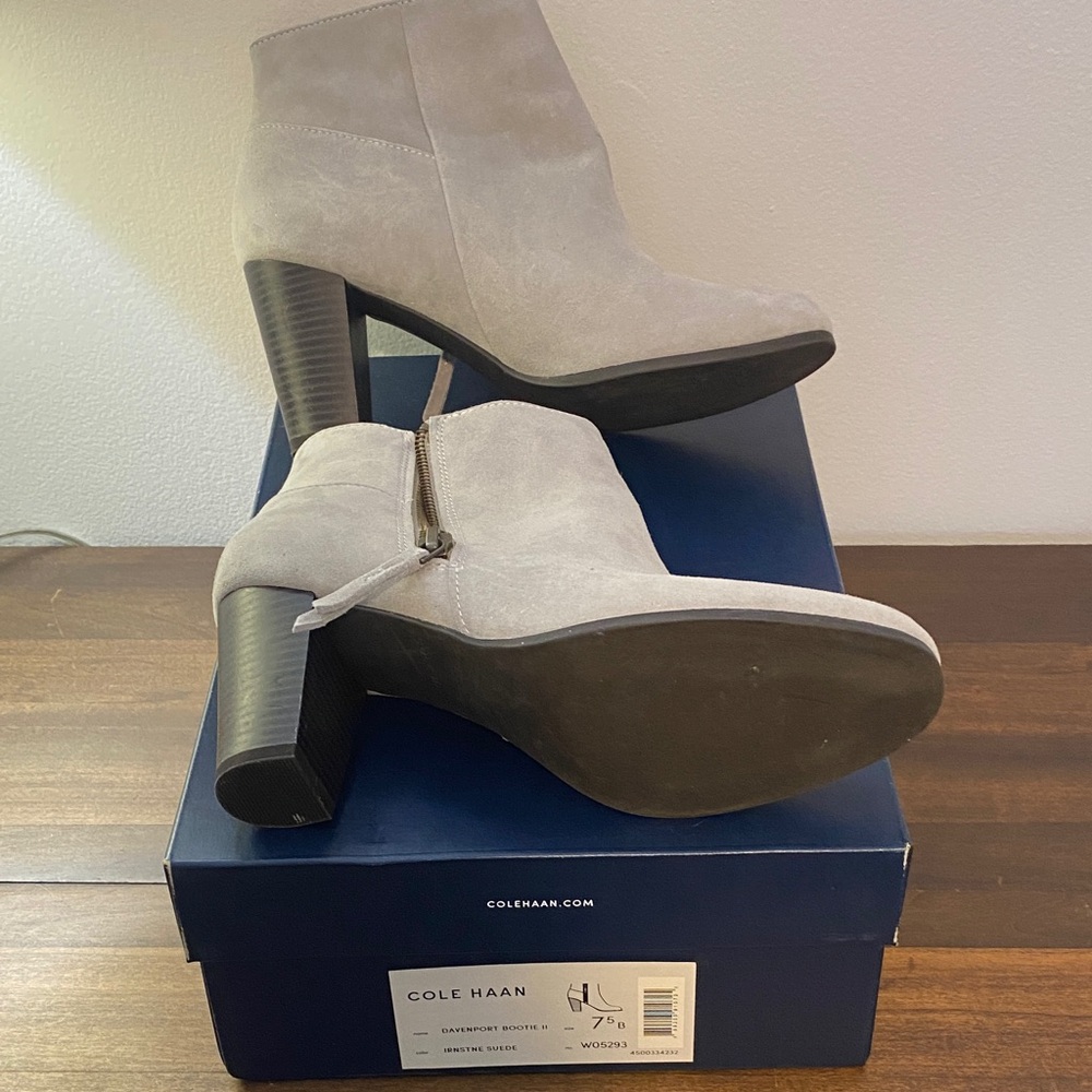 Cole Haan Davenport Bootie II - Ironstone Suede